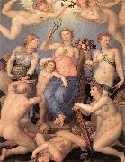 BRONZINO, Agnolo Allegory of Happiness sdf oil